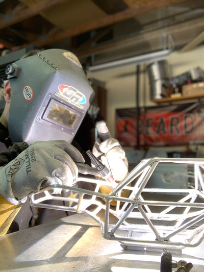 Tig welding a Bgr Bomber Chassis